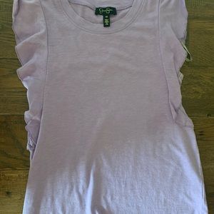 Purple Jessica Simpson top with ruffled sleeves